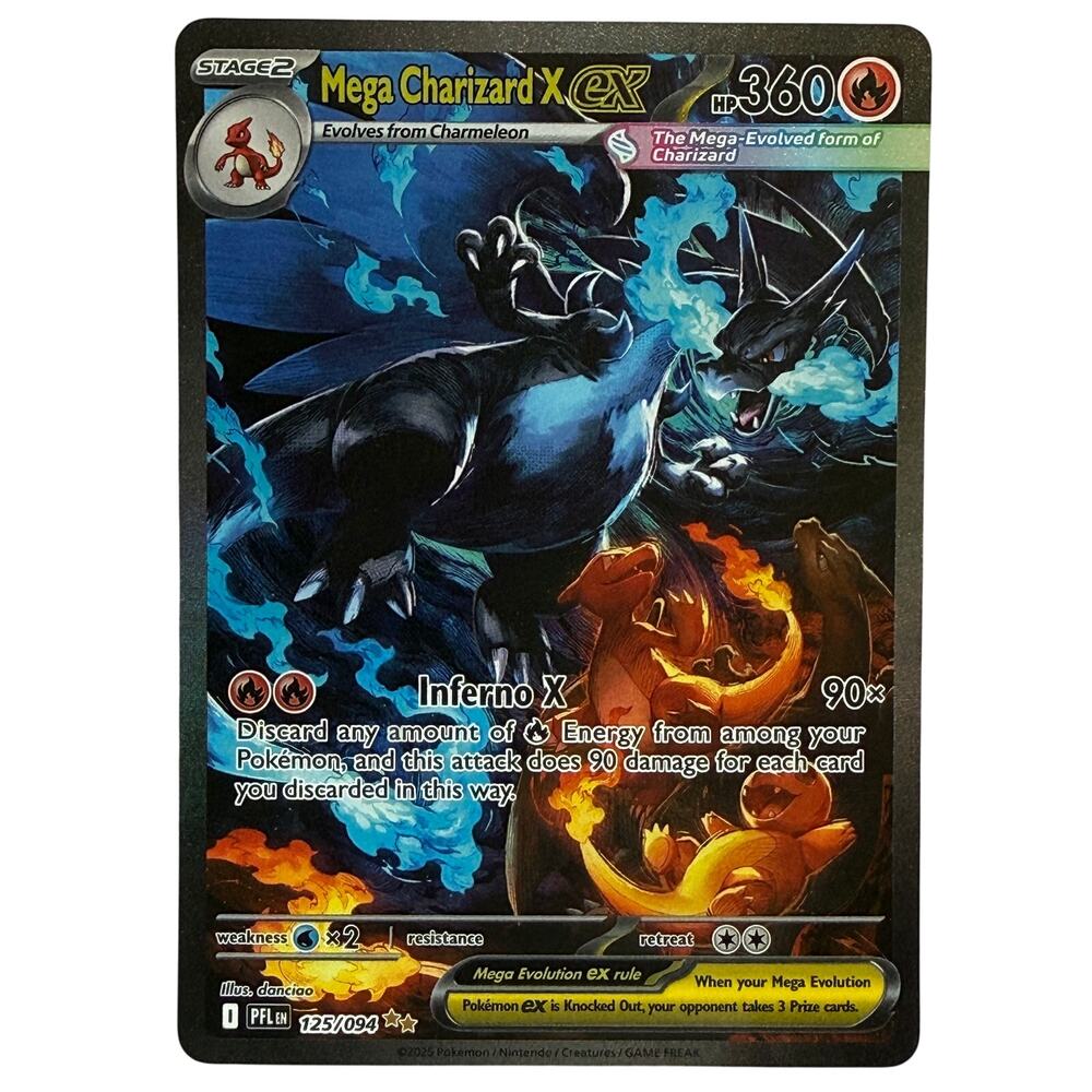 Pokémon Mega Charizard X ex 125/094 Phantasmal Flames Special Illustration NM-MT